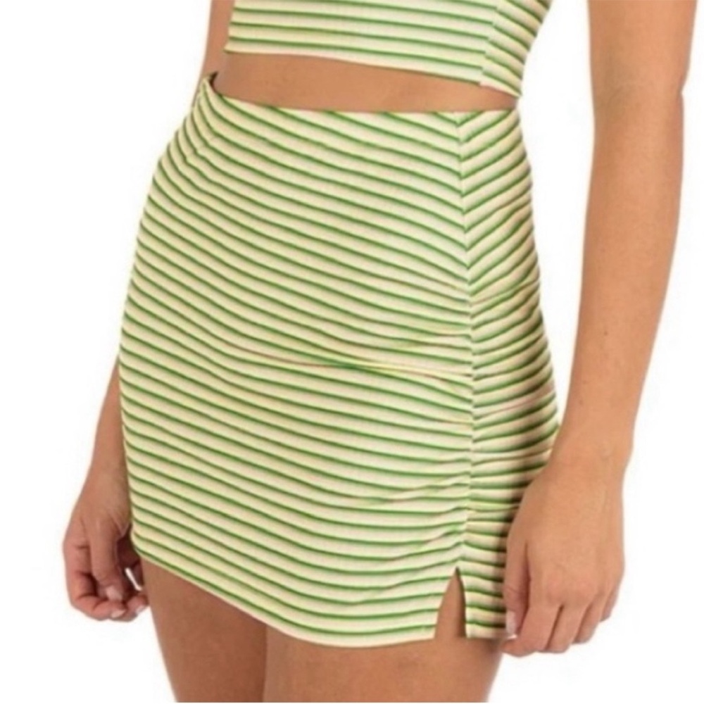 Hurley Samba Stripe Swim Coverup Mini Skirt M